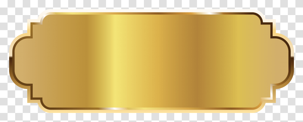 Label Clipart Arrow Gold Badge, Scroll Transparent Png