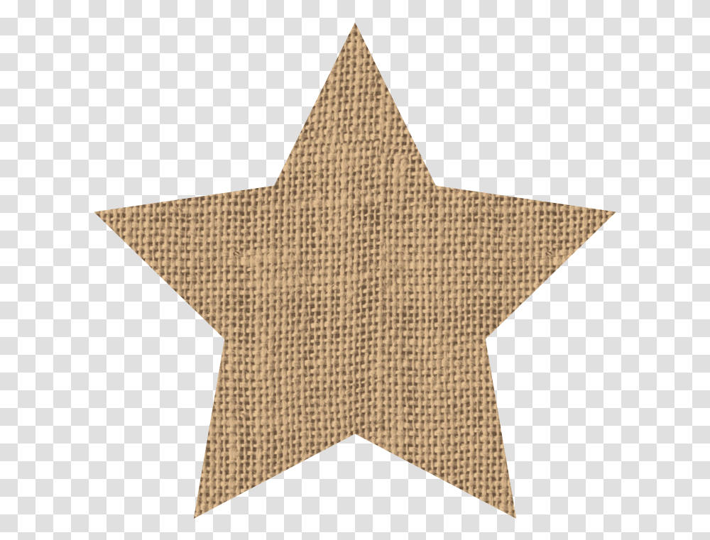 Label Clipart Burlap Star Shape For Kids, Star Symbol, Rug Transparent Png