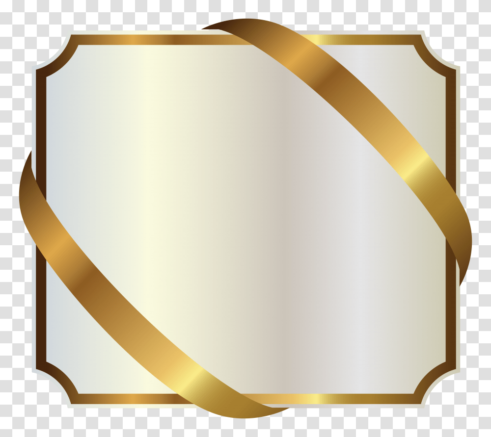 Label Clipart File Gold Ribbon Frame, Lamp, Scroll, Aluminium, Text Transparent Png