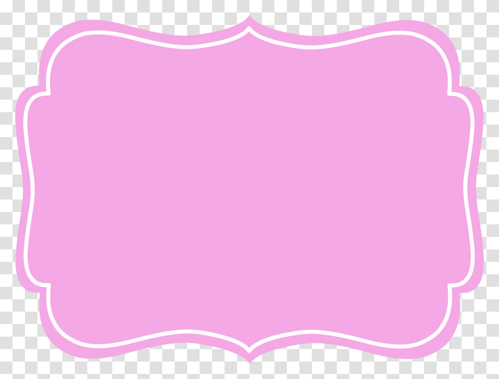 Label Pink And White Rapunzel Label Golden Frame Design, Cushion, Baseball Cap, Hat Transparent Png