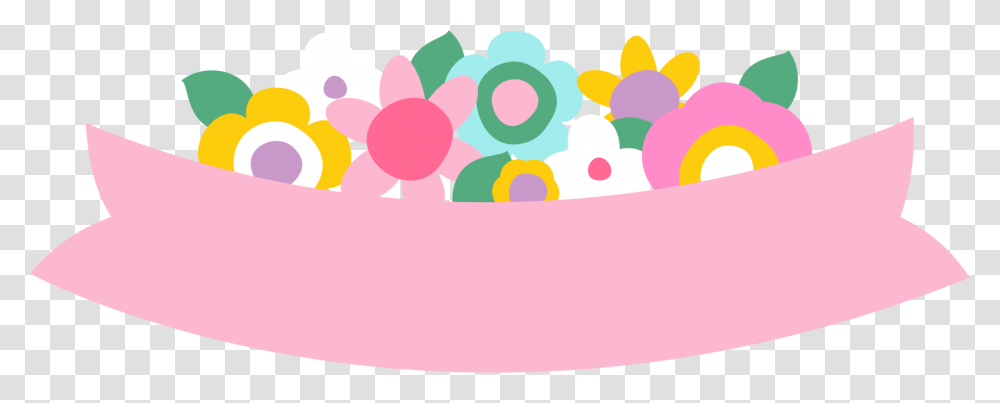 Label Printables Stickers Colorful Flowers Clip Faixa Desenho, Food, Birthday Cake Transparent Png