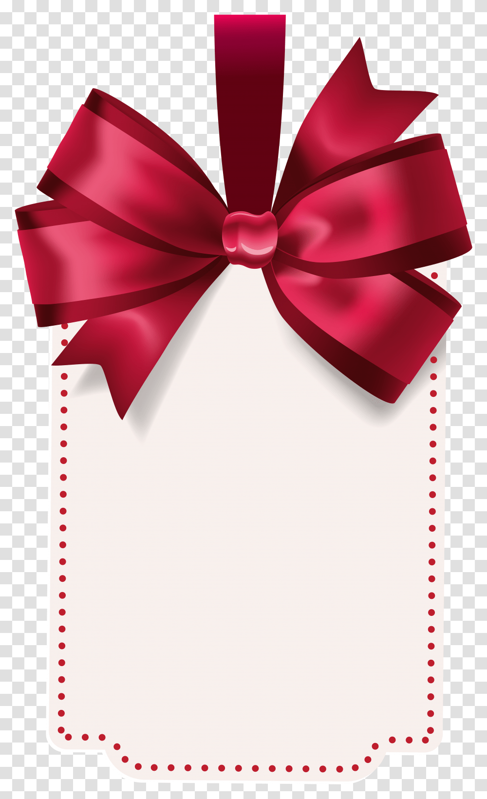 Label With Red Bow Template Clip Art Image Gallery Christmas Gift Tag, Lamp, Envelope Transparent Png