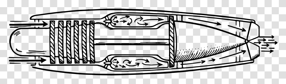 Labeled Jet Engine Diagram, Gray, World Of Warcraft Transparent Png