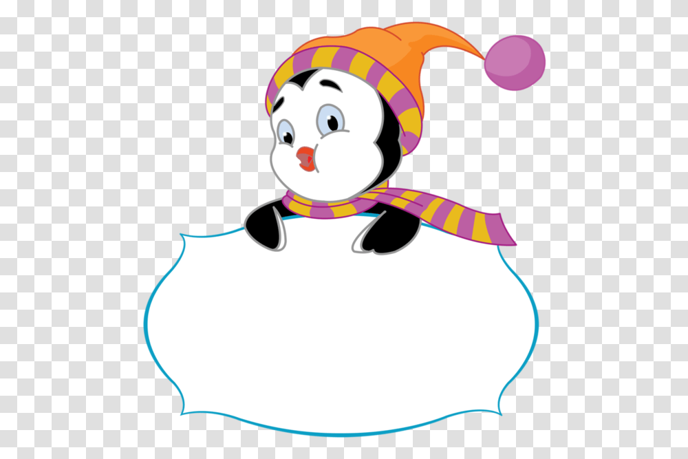 Labels Scraps Border Scrap Etiquette Cute Penguin Clip Art, Face, Performer, Snowman Transparent Png