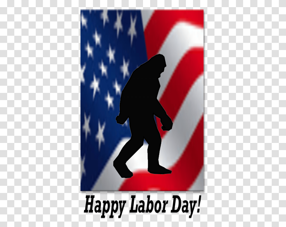 Labor Day Flag Sasquatch Flag Of The United States, American Flag, Person Transparent Png