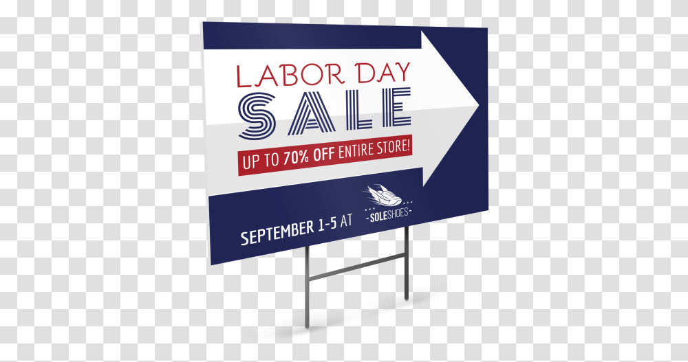 Labor Day Sale Yard Sign Template Preview Sign, Advertisement, Billboard, Poster Transparent Png