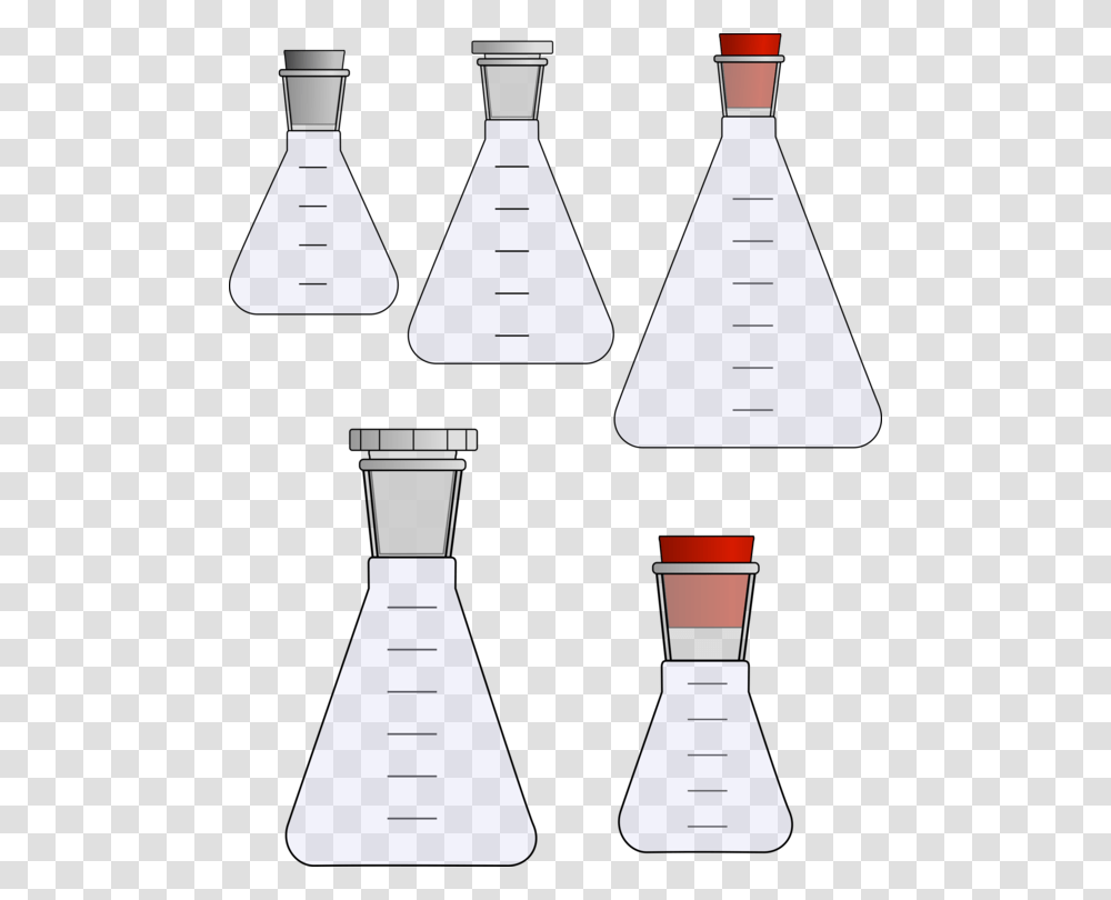 Laboratory Flasks Erlenmeyer Flask Beaker Glassware Clipart Experiment Flask, Cone, Cup, Triangle Transparent Png