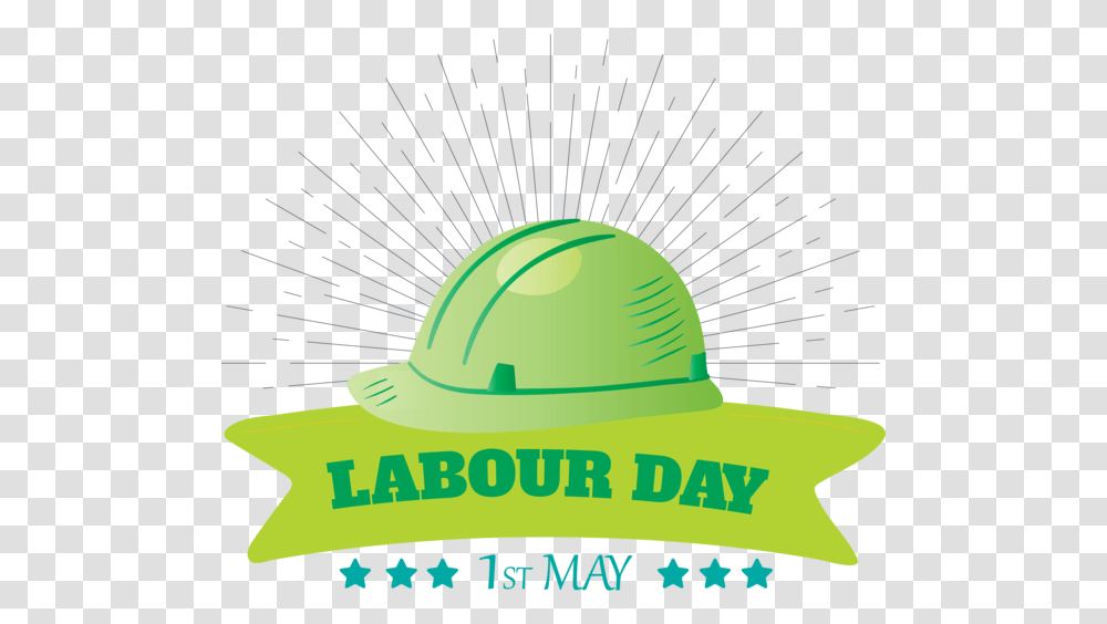 Labour Day Green Logo Headgear For Playboy Dep, Clothing, Hat, Hardhat, Helmet Transparent Png