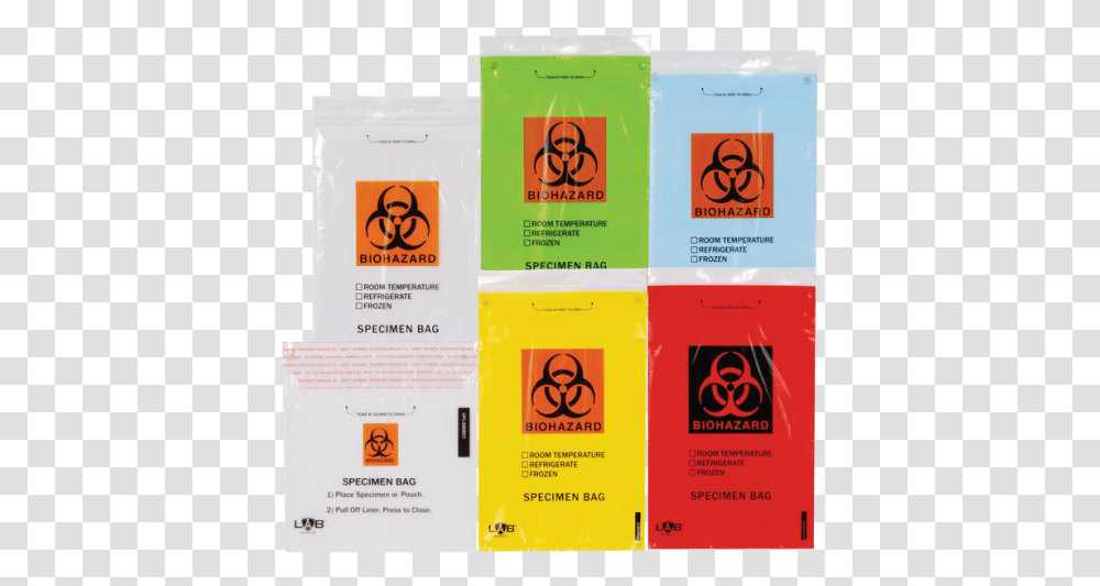 Labshield Adhesive Seal Biohazard Bags, Advertisement, Poster, Paper Transparent Png