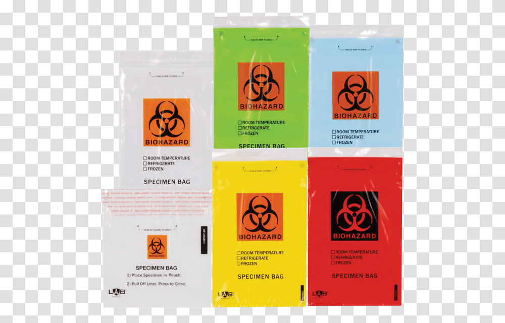 Labshield Adhesive Seal Biohazard Bags Seal Biohazard Bag, Advertisement, Poster, Logo Transparent Png