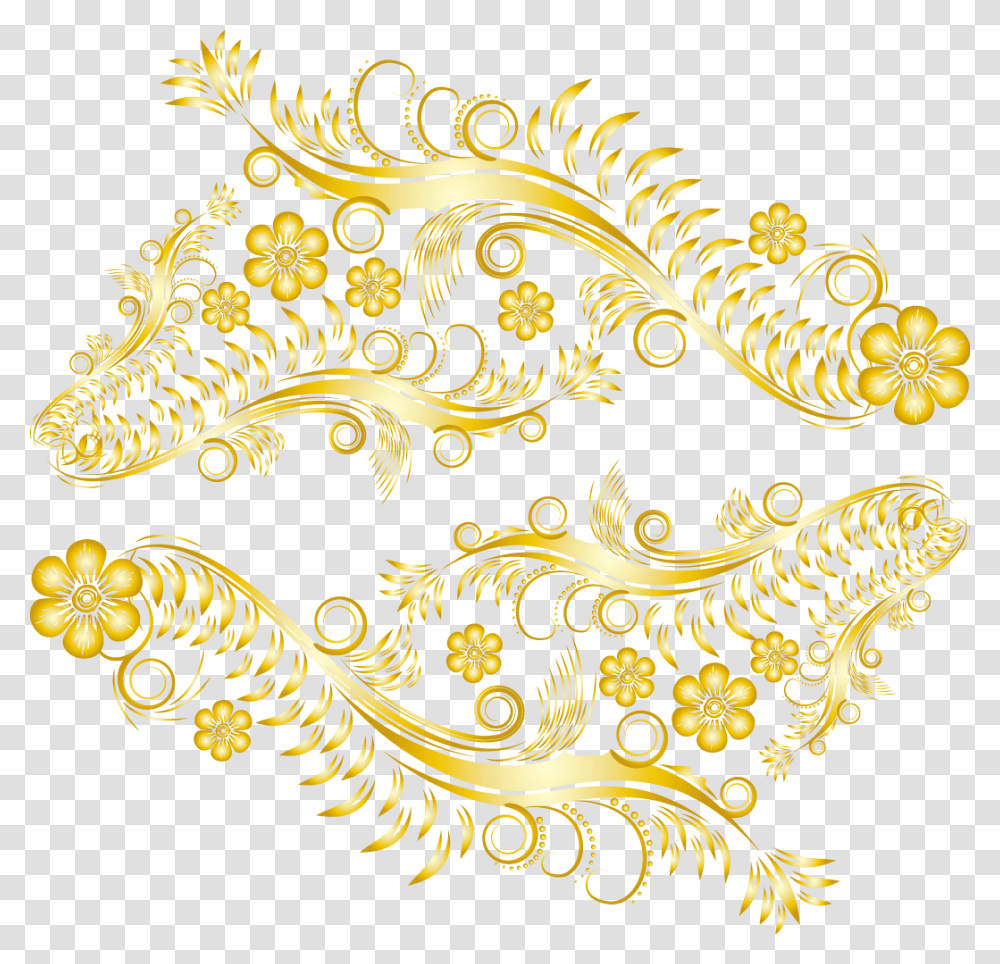 Lace Clipart Gold Lace Gold, Floral Design, Pattern Transparent Png