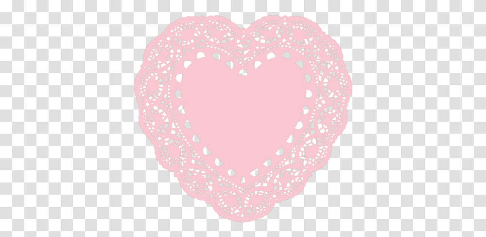 Lace Heart Doily Svg Cut File Background Lace Heart, Diaper, Rug Transparent Png