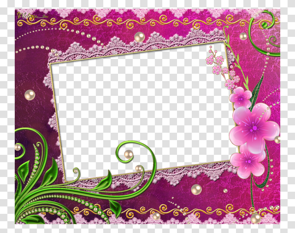 Lace Photo Frame, Pattern, Floral Design Transparent Png