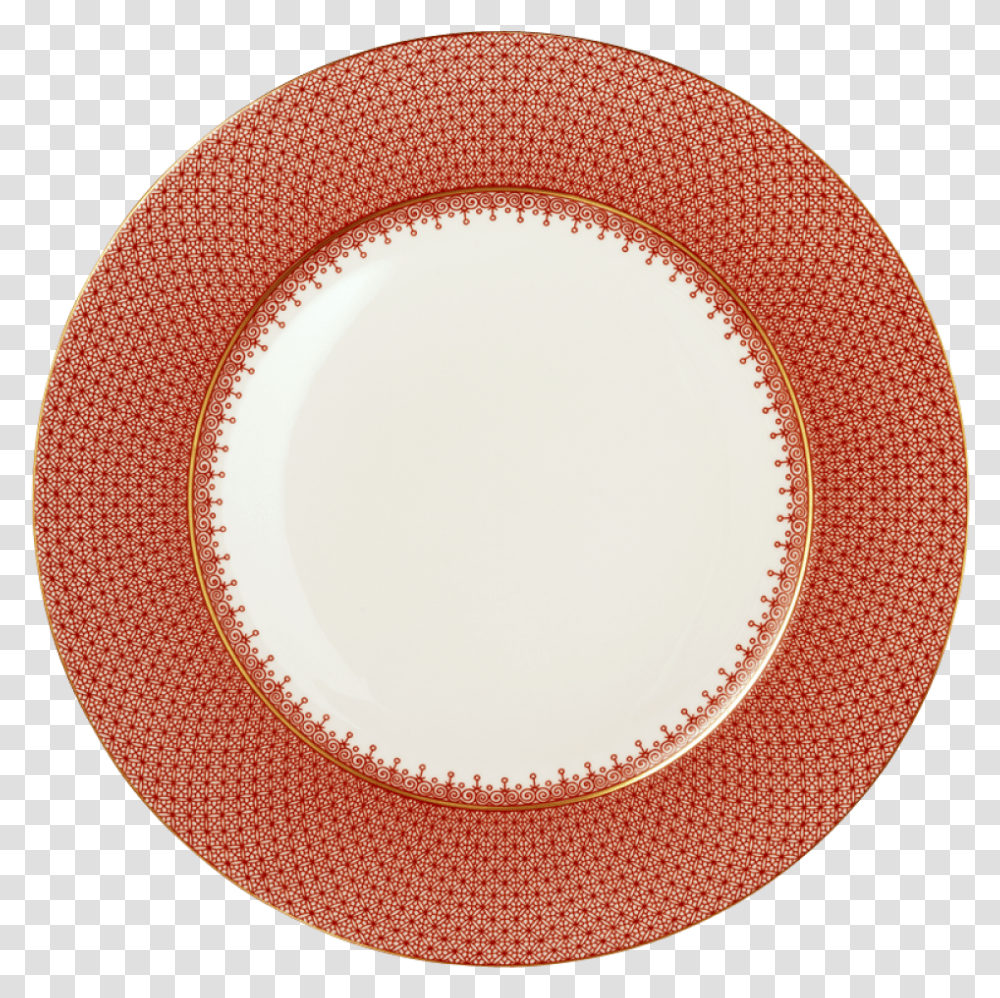 Lace Service Plate Red Mottahedeh Plum Lace, Porcelain, Pottery, Saucer Transparent Png