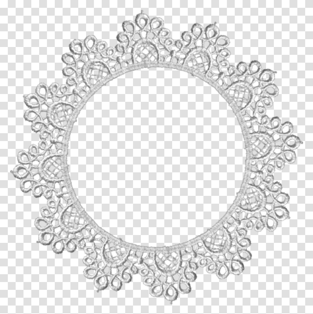 Lace Sticker By Nay White Lace Circle, Bracelet, Jewelry, Accessories, Accessory Transparent Png