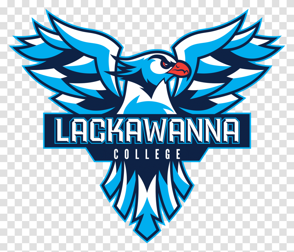 Lackawanna College Falcons Logo, Trademark, Animal, Bird Transparent Png