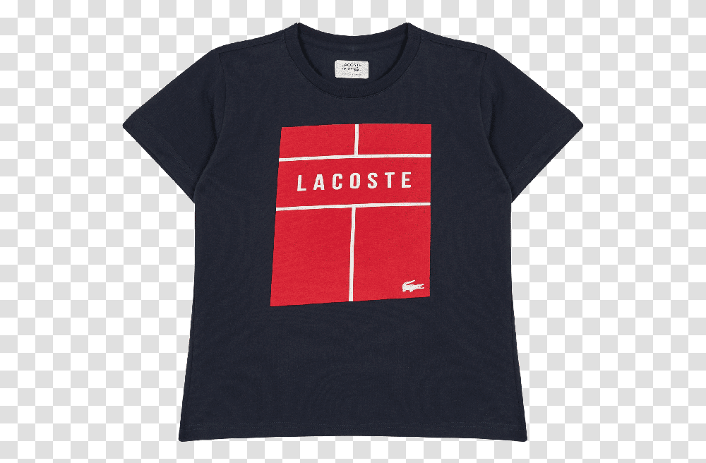 Lacoste Grid Box Logo T Shirt Download Active Shirt, Apparel, T-Shirt Transparent Png