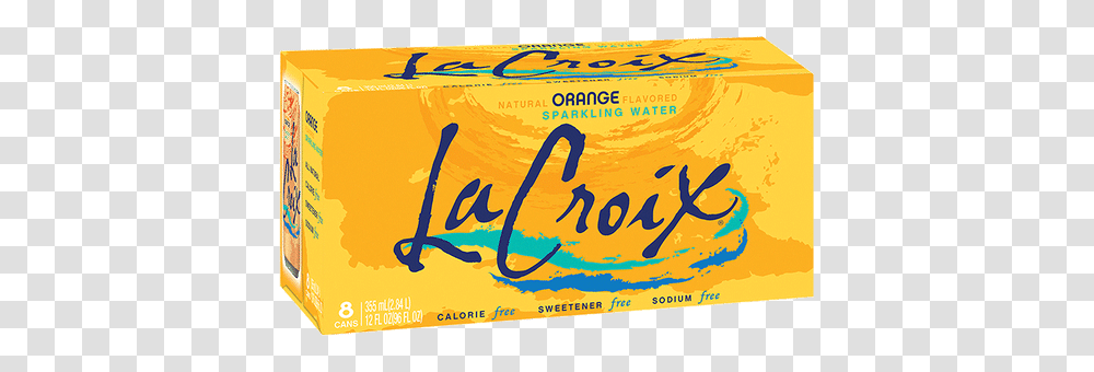 Lacroix Sparkling Orange La Croix Pure, Calligraphy, Handwriting, Paper Transparent Png