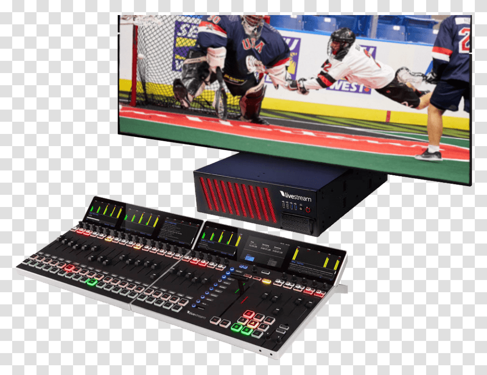 Lacrosse Event Livestreams Livestream Studio Surface, Person, Human, Helmet Transparent Png