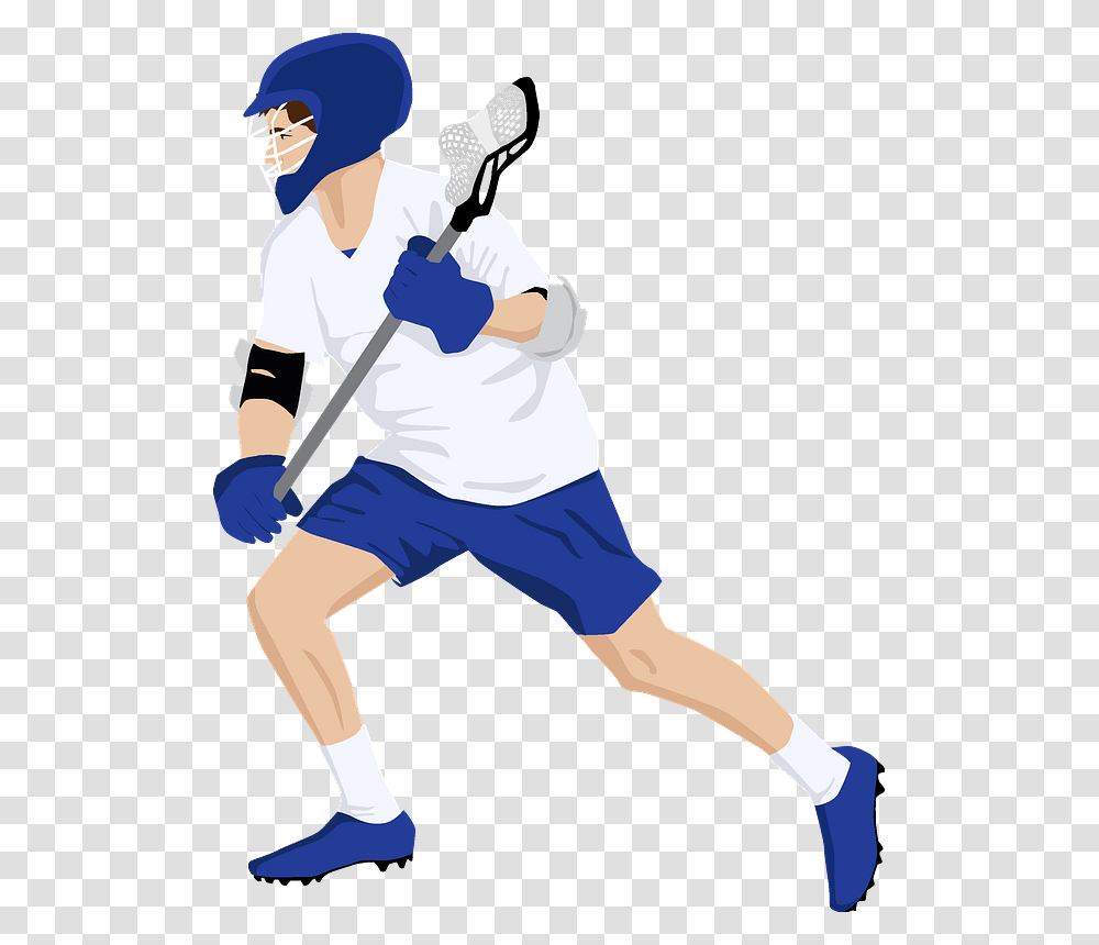 Lacrosse Player Clipart, Person, Human, People, Sport Transparent Png