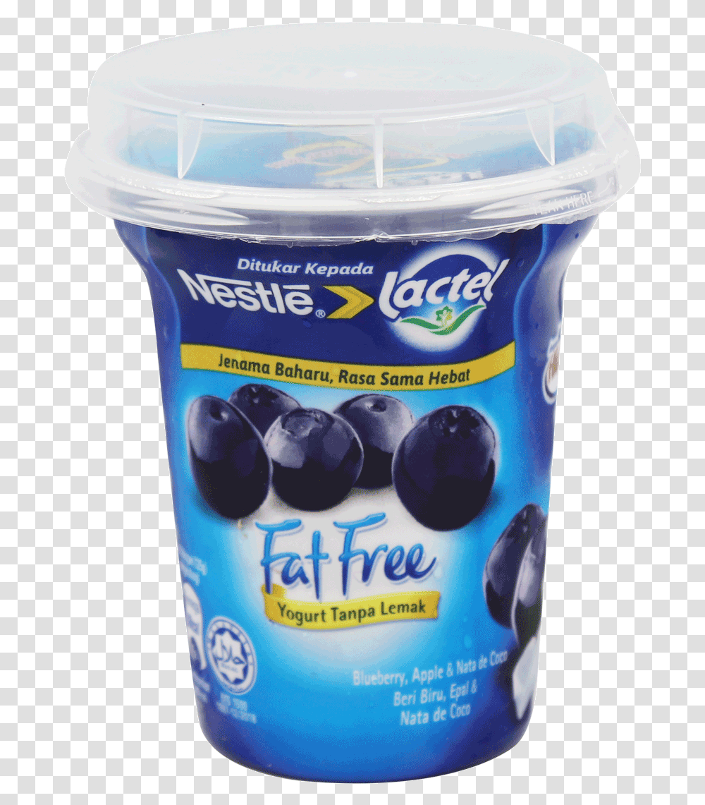 Lactel Fat Free Yogurt, Dessert, Food, Plant, Milk Transparent Png