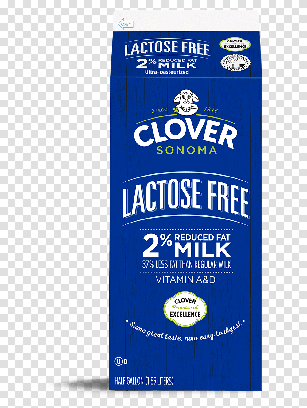 Lactose Free 2 Milk, Label, Bottle, Tin Transparent Png