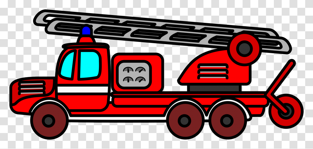 Ladder Clipart Car, Fire Truck, Vehicle, Transportation, Van Transparent Png