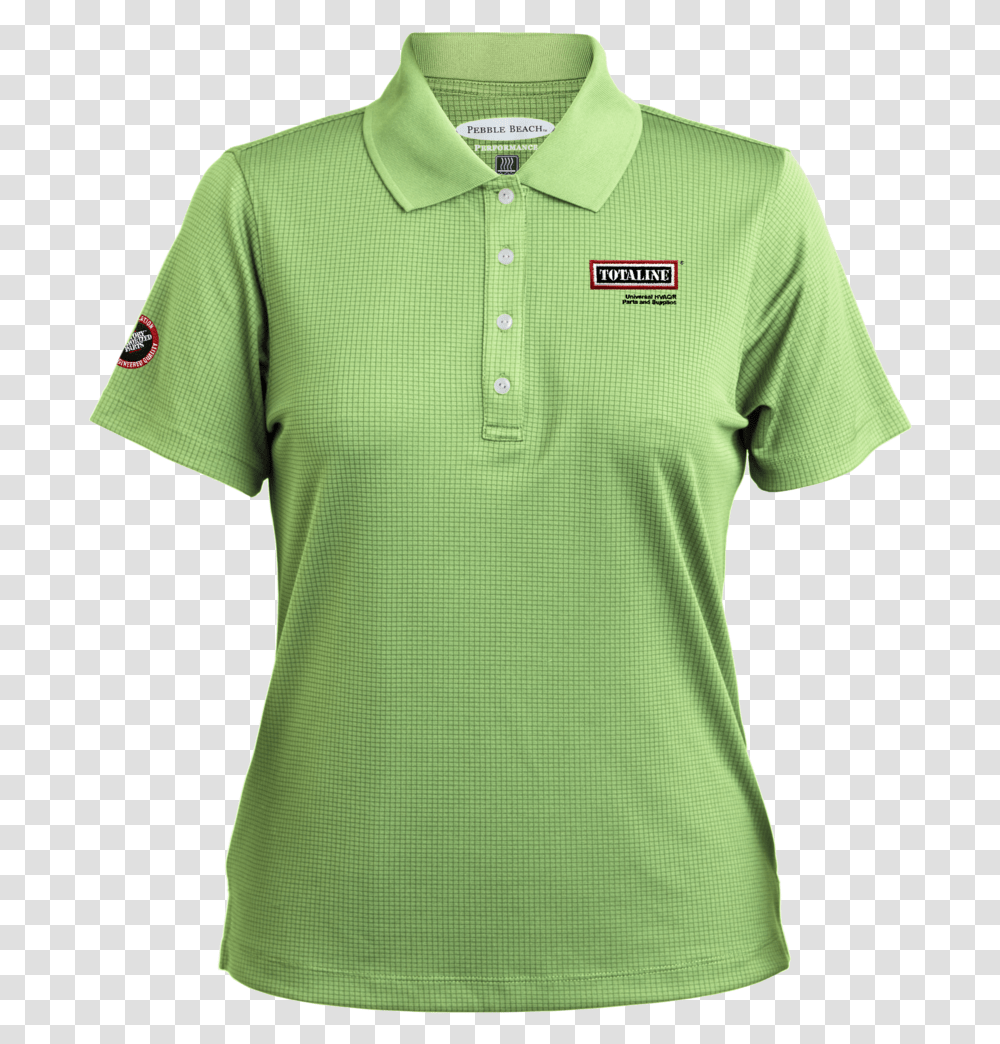 Ladies Grid Texture Polo Polo Shirt, Sleeve, Person, Dress Transparent Png