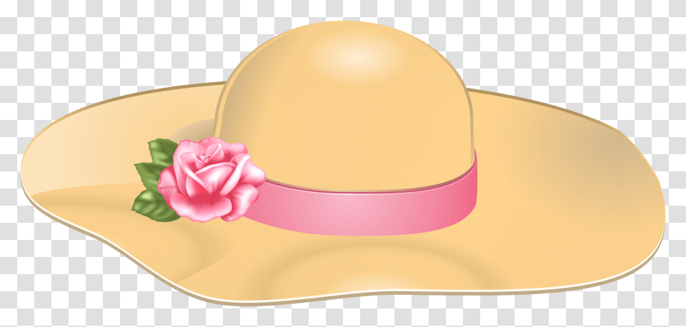 Ladies Hat With Ribbon Clipart Download Camellia Transparent Png