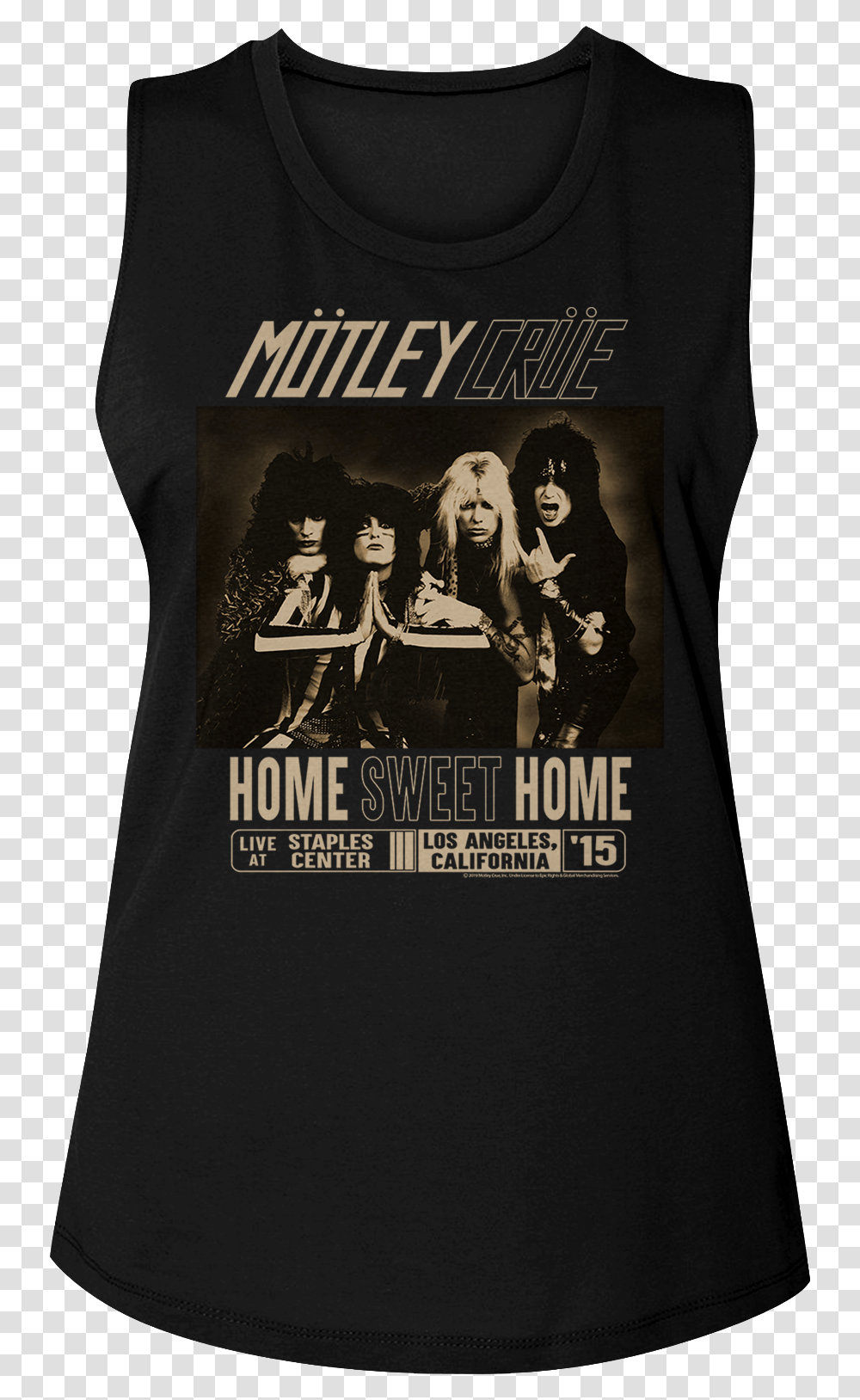 Ladies Home Sweet Home Motley Crue Muscle Tank Top T Shirt Home Sweet Home Motley Crue, Apparel, Book, Sleeve Transparent Png