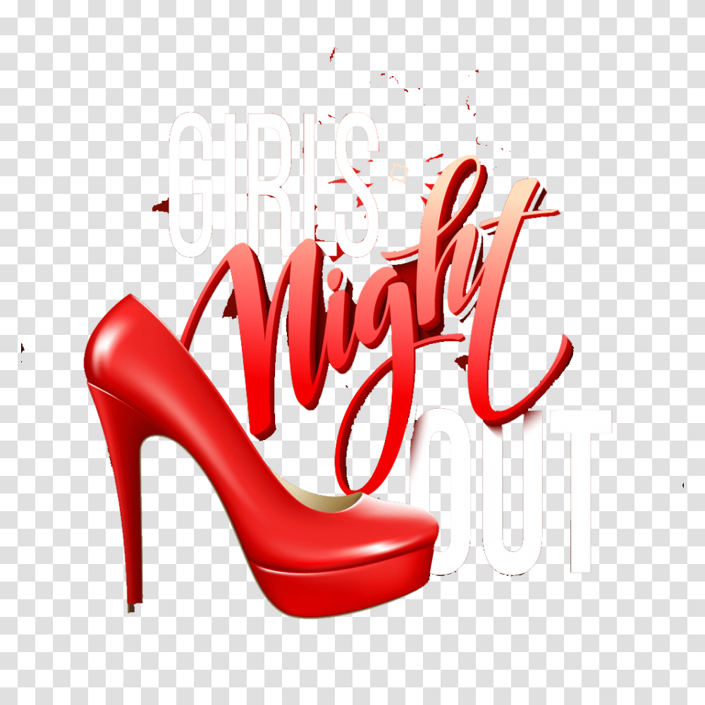 Ladies Night Image Vector Clipart, Apparel, Shoe, Footwear Transparent Png