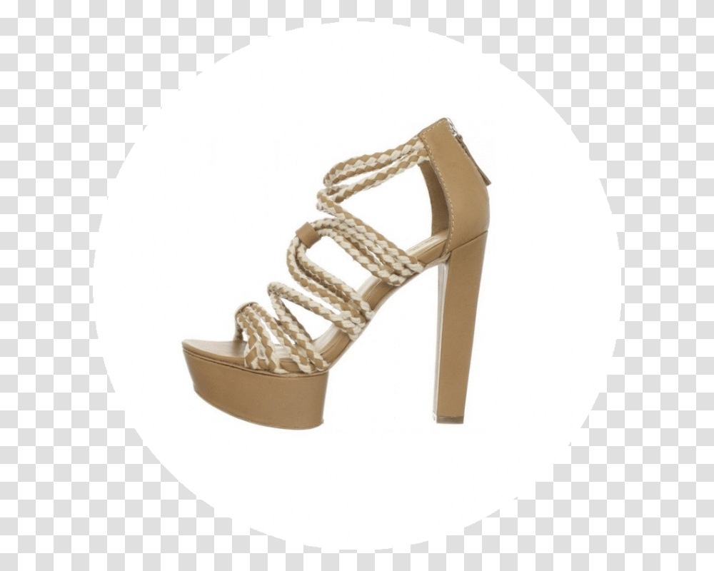 Ladies Sandals With Cord In White And Beige, Apparel, Footwear, Shoe Transparent Png