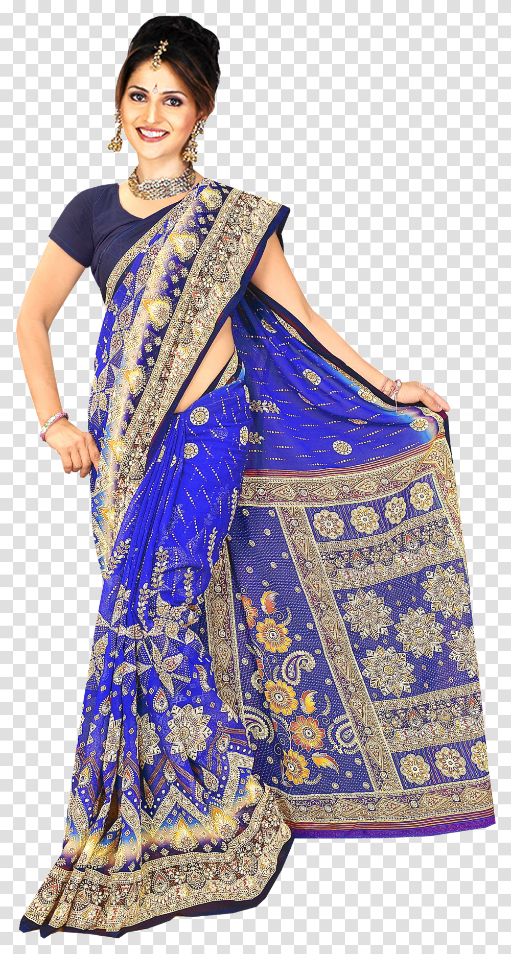 Ladies Saree Dress, Apparel, Sari, Silk Transparent Png