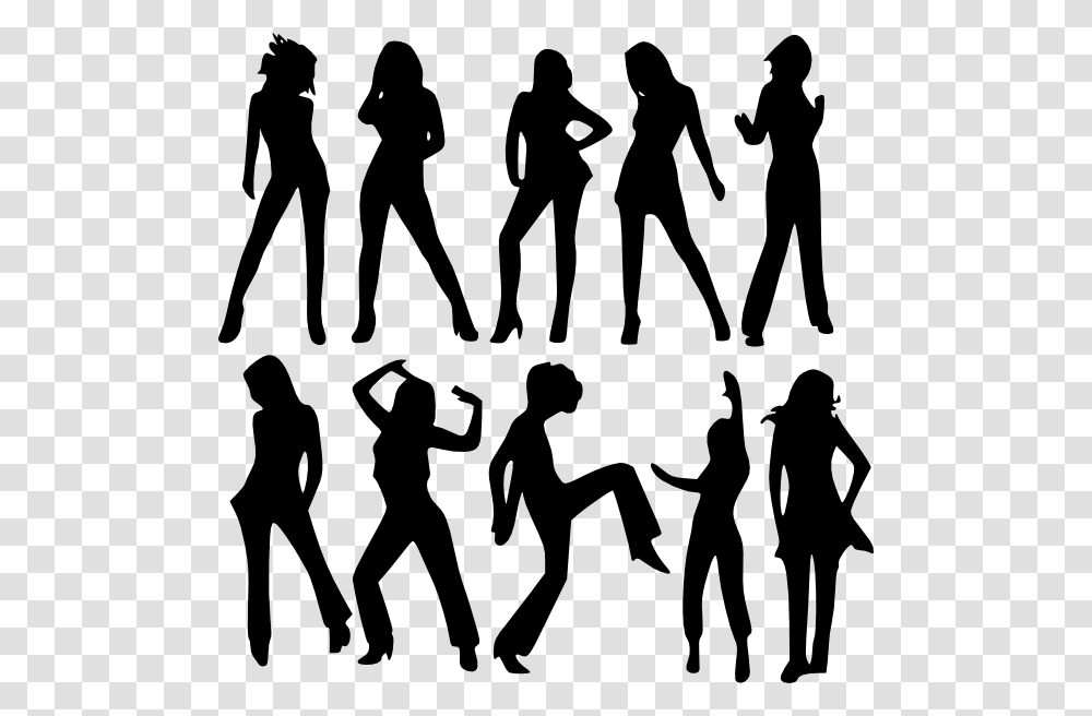Ladies Silhouette, Person, Human, Music Band, Musician Transparent Png