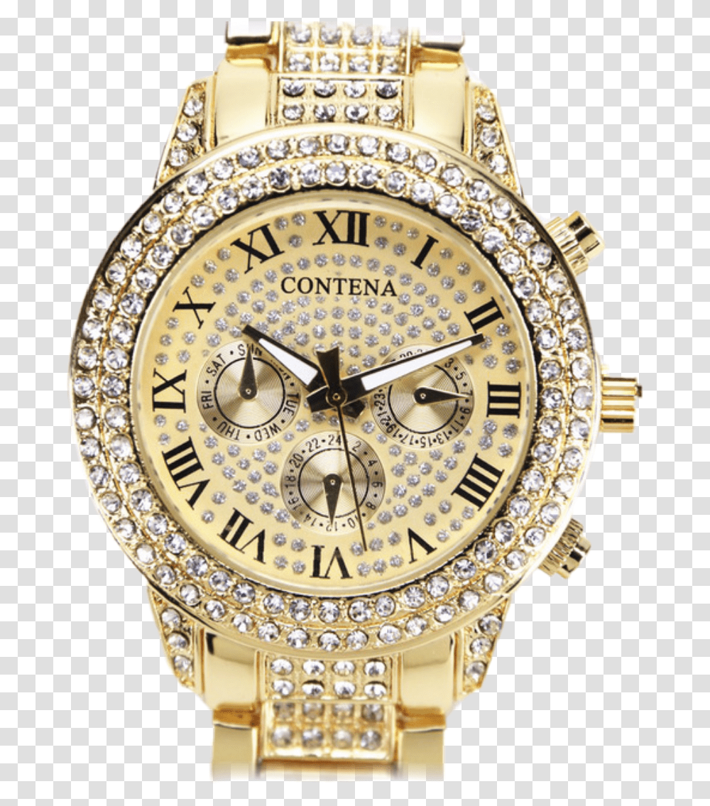 Ladies Watch Golden Colour Watches For Women In Gold Colour, Wristwatch, Clock Tower, Architecture, Building Transparent Png