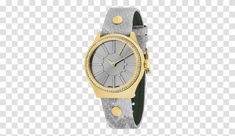 Lady Adria Stone Gold Grey Analog Watch, Wristwatch, Analog Clock, Clock Tower, Architecture Transparent Png