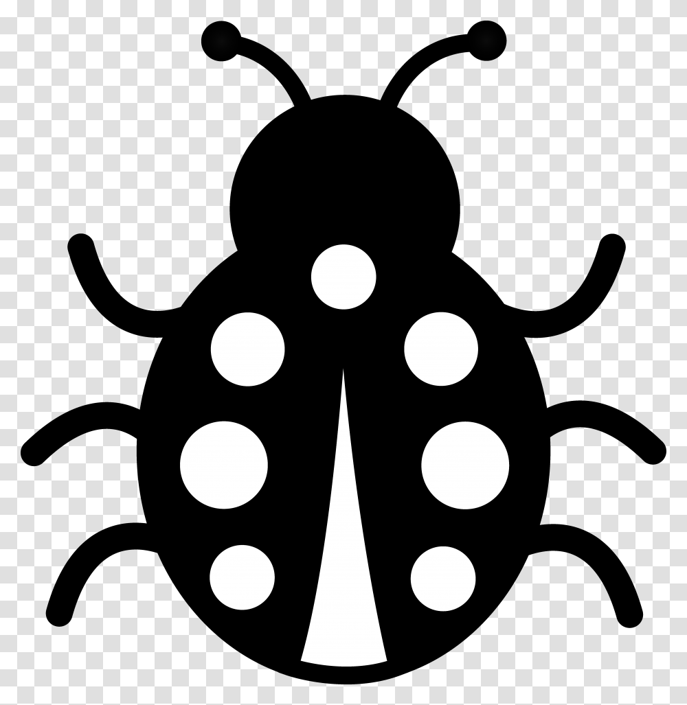 Lady Bug, Stencil, Silhouette, Cross Transparent Png