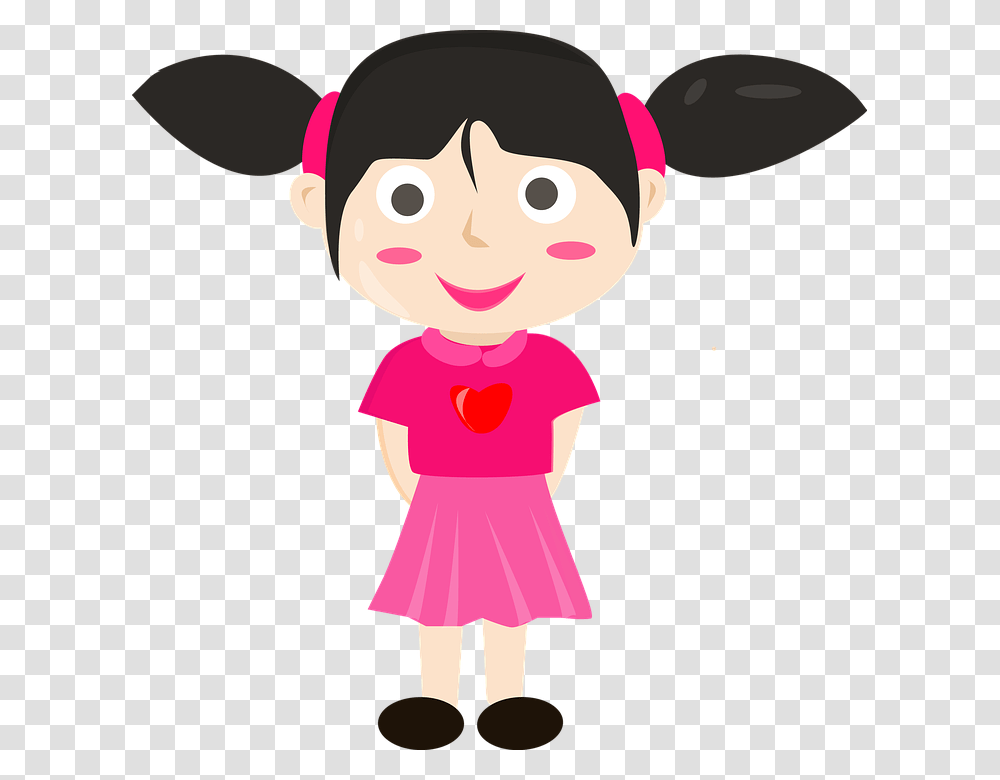Lady Cartoon Vector Kids Gambar Kartun Anak Perempuan, Female, Toy, Girl, Dress Transparent Png