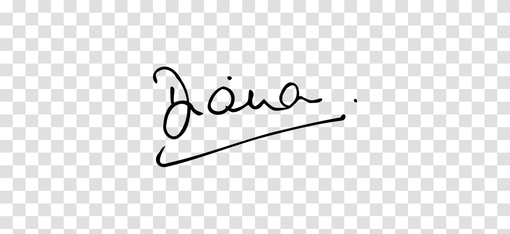 Lady Diana Short Hair, Bow, Handwriting, Signature Transparent Png