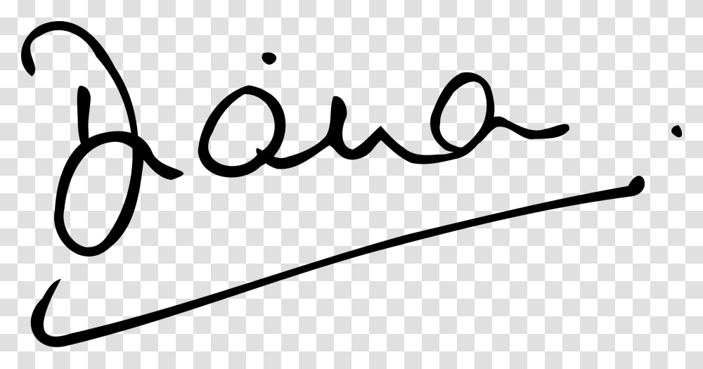 Lady Diana Signature, Handwriting, Label, Calligraphy Transparent Png