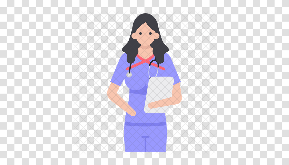 Lady Doctor Avatar Icon Girl, Nurse, Clothing, Apparel, Female Transparent Png