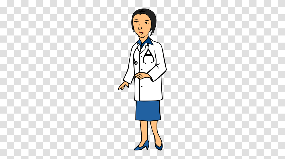 Lady Doctor Vector Image, Person, Human, Apparel Transparent Png