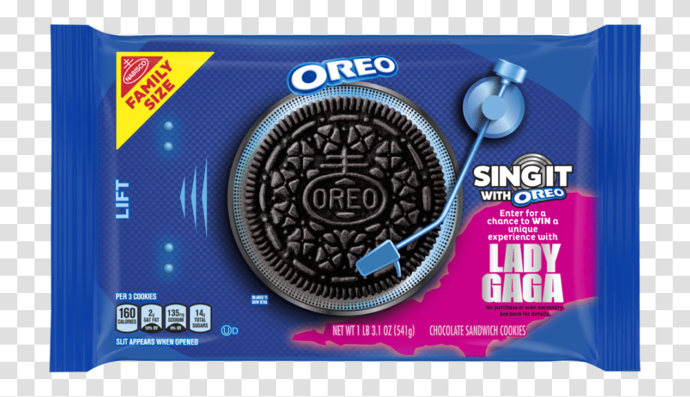 Lady Gaga Oreos Are The First Monster Collab Of 2021 Lady Gaga Oreos, Label, Text, Electronics, Flyer Transparent Png