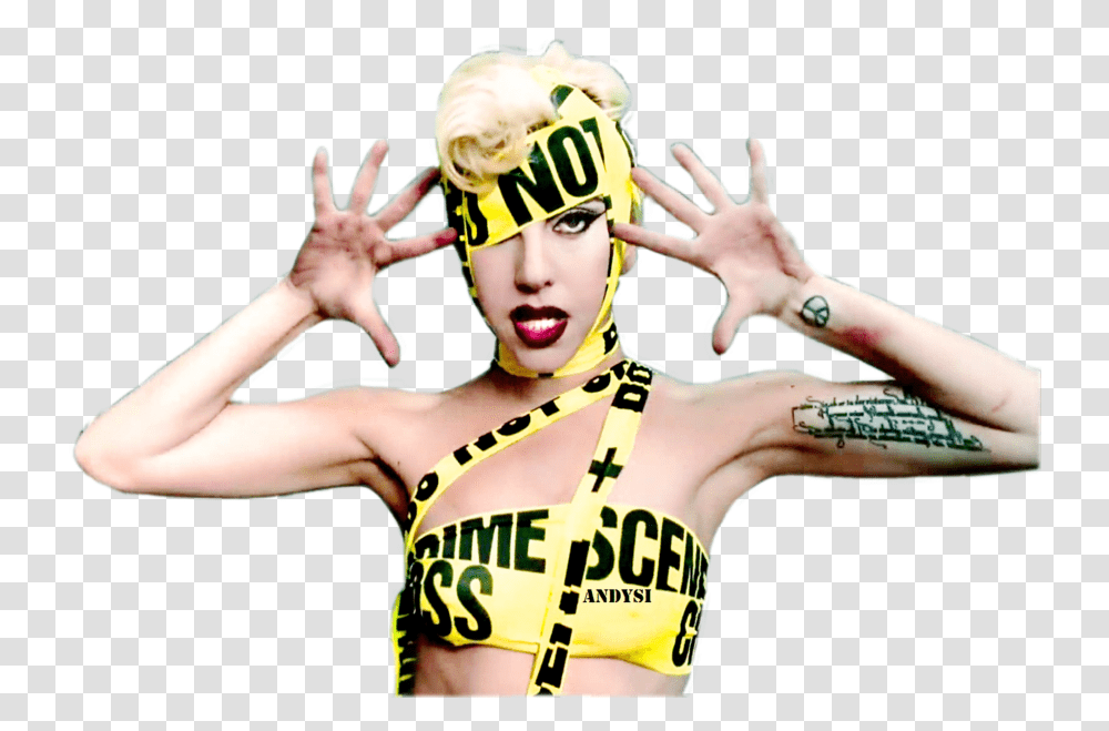Lady Gaga Telephone Music Video Lady Gaga Telephone, Person, Finger, Tattoo, Skin Transparent Png