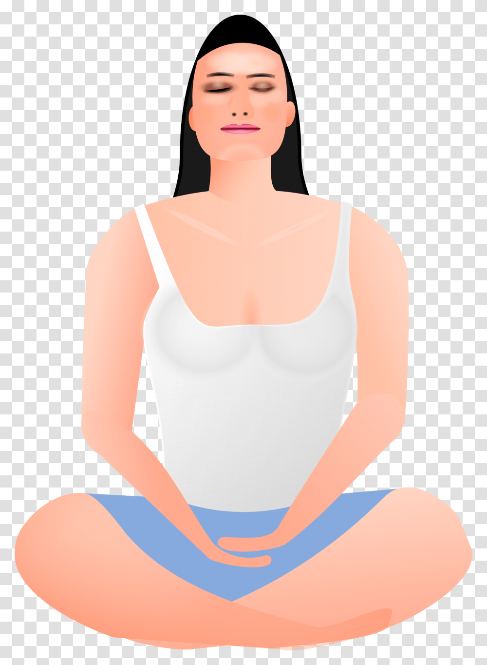 Lady In Meditation Clip Arts Meditation Clipart Free, Person, Human, Fitness, Working Out Transparent Png