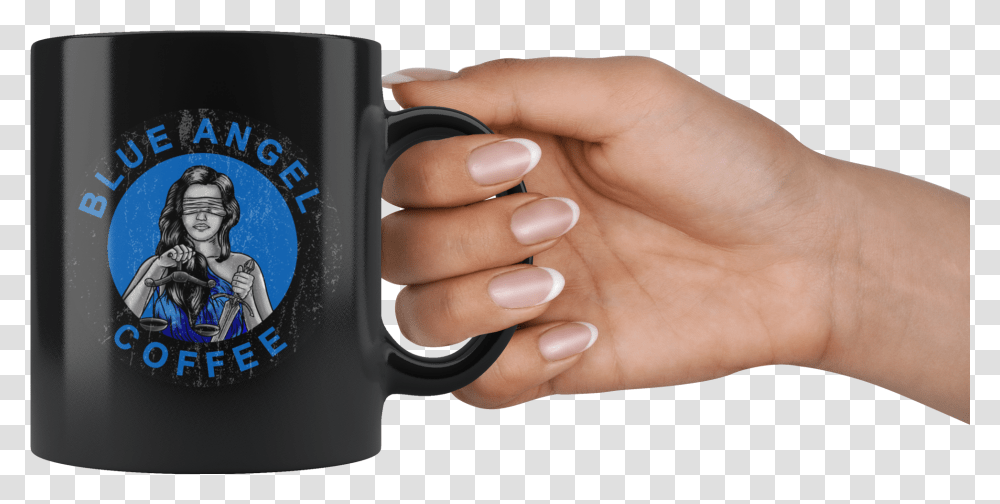 Lady Justice Coffee Mug Baby Yoda Mandalorian Cup, Person, Coffee Cup, Nail, Logo Transparent Png