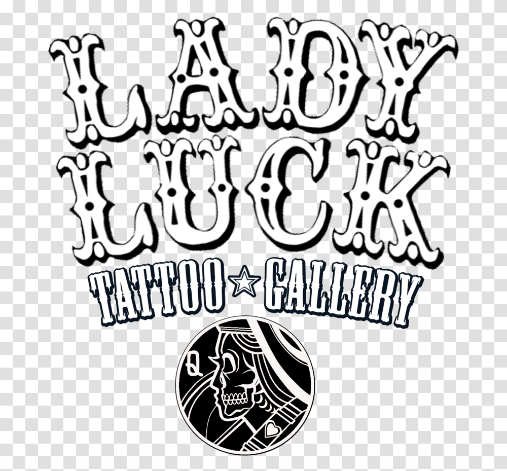 Lady Luck Tattoo Gallery Tatuajes Tumblr, Text, Alphabet, Doodle, Drawing Transparent Png