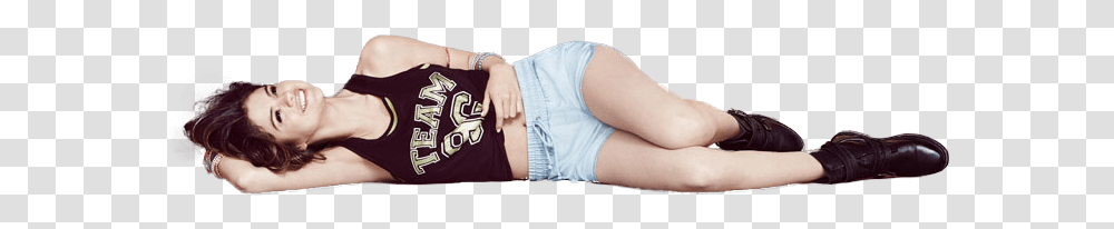 Lady Lying Down, Shorts, Person, Arm Transparent Png