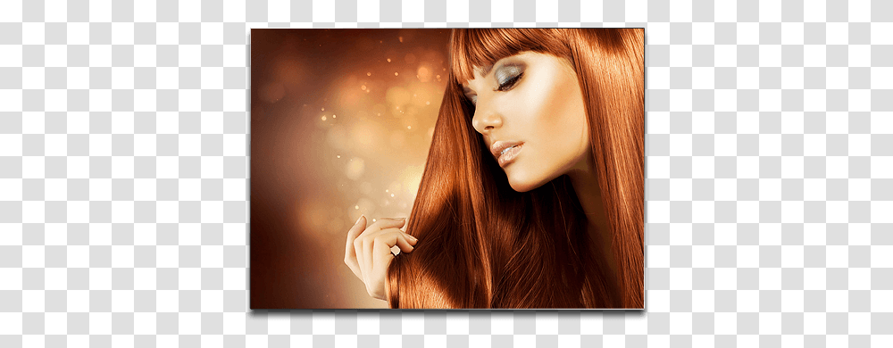 Lady Model With Orange Hair Poster Extension De Cheveux, Person, Human, Face, Outdoors Transparent Png
