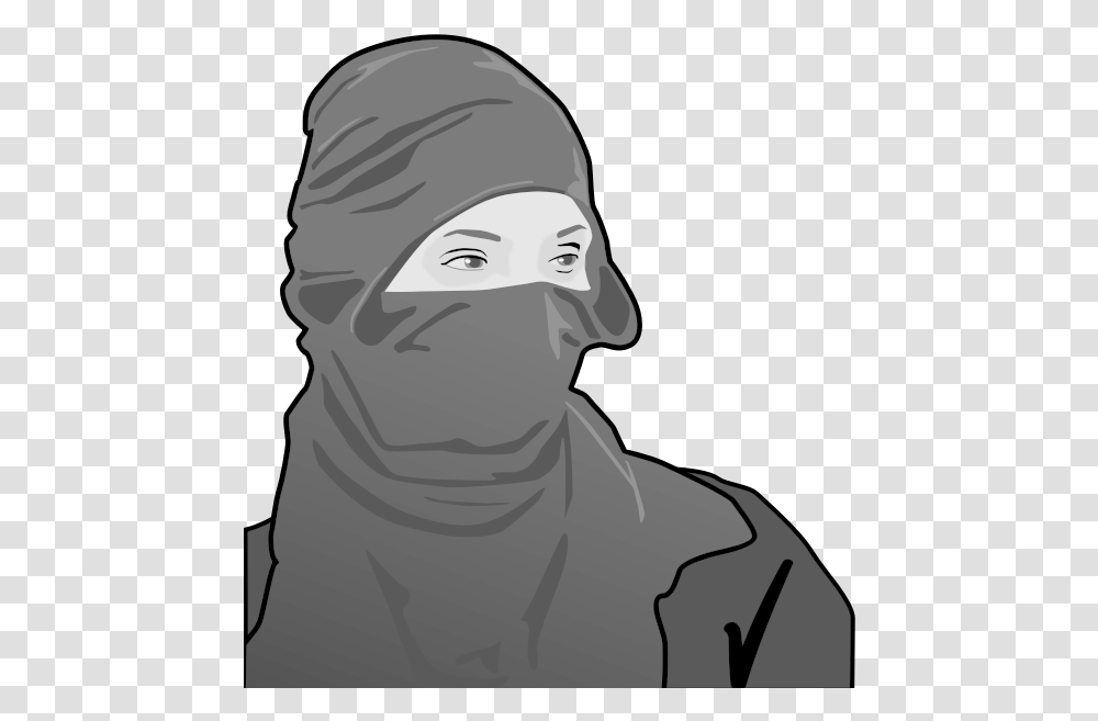 Lady Ninja Antifa Vector, Apparel, Helmet, Person Transparent Png